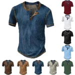 Mens Punk V Neck Vintage Poker Print Tee 1 | PricZone