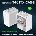 METALFISH T40 Mini ITX White Gaming Case 7L Compact 1 | PricZone METALFISH T40 Mini ITX White Gaming Case 7L Compact 1 | PricZone