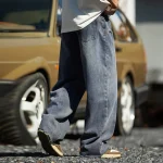 Mens Vintage Baggy Retro Washed Workwear Jeans 5 | PricZone