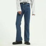 Mens Retro Slim Fit Flared Denim Pants 5 | PricZone