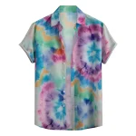 Mens Street Blouse Lapel Print Button Up Shirt 3 | PricZone