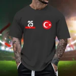 Mens Summer Sports Print Short Sleeve T Shirt 2 | PricZone