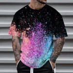 Mens 3D Sequin Short Sleeve Performance Shirt 4 | PricZone Mens 3D Sequin Short Sleeve Performance Shirt 4 | PricZone