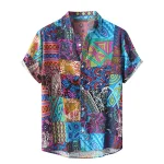 Mens Casual Hawaiian Printed Short Sleeve Shirt 3 | PricZone