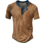 Mens Punk V Neck Vintage Poker Print Tee 5 | PricZone