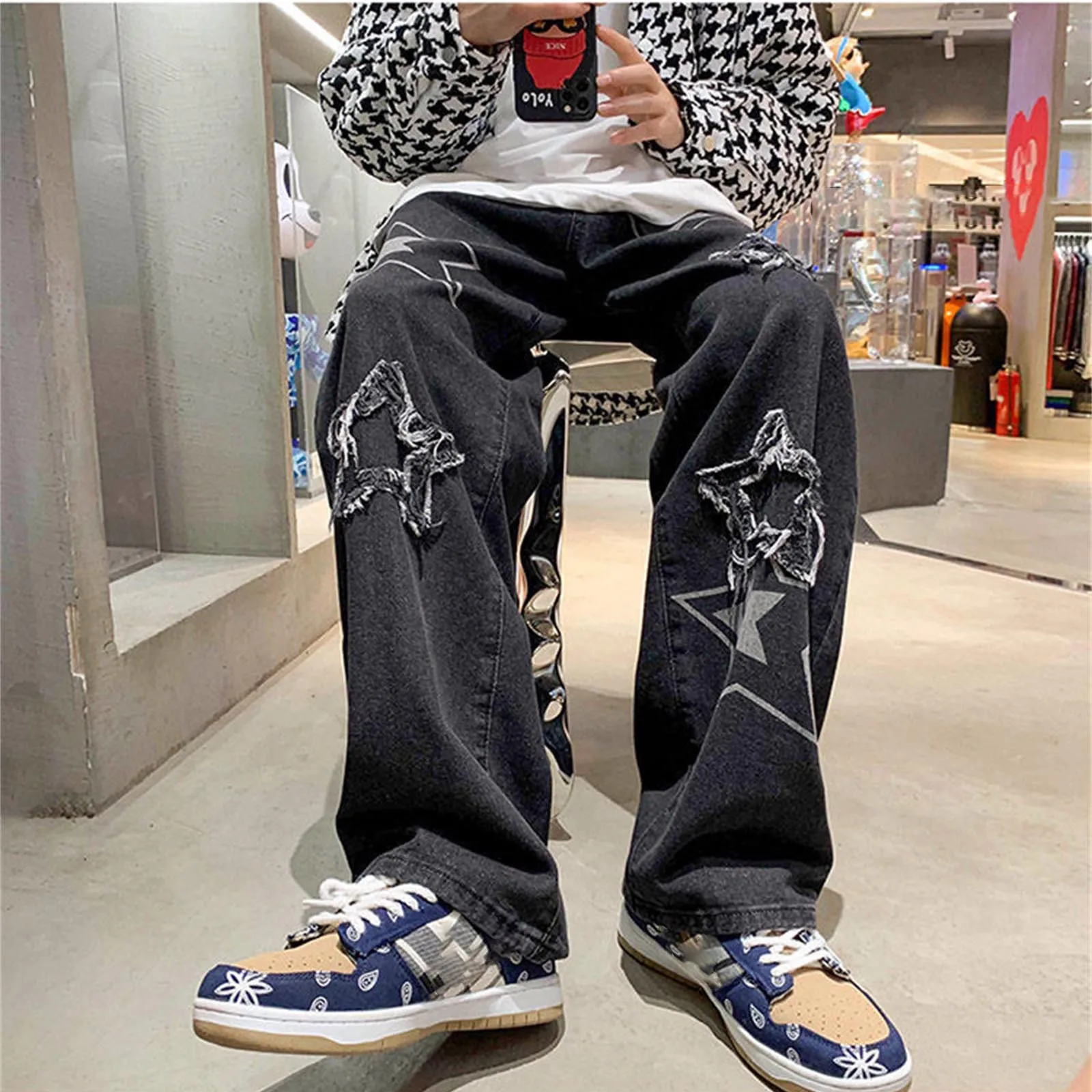 Baggy Mens Jeans Wide Leg Hip Hop Denim 4 | PricZone Baggy Mens Jeans Wide Leg Hip Hop Denim 4 | PricZone
