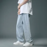 Men Casual Fashion Loose Jeans Street Wide Leg Trousers Pants Male Clothes Casual Trousers Ropa Hombre Cargo Baggy 2 | PricZone