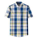 Mens Plaid Check Pocket Casual Shirt 2 | PricZone