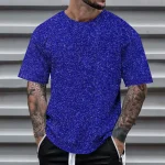 Mens 3D Sequin Pullover Short Sleeve Tee 2 | PricZone