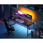 Compact Computer Desk with Power Outlet  Storage 2 | PricZone