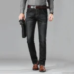 Mens Slim Straight Stretch Casual Jeans 6 | PricZone