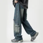 Mens Baggy Cargo Denim Pants Y2K Fashion Jeans 2 | PricZone Mens Baggy Cargo Denim Pants Y2K Fashion Jeans 2 | PricZone