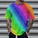 Mens 3D Sequin Short Sleeve Performance Shirt 2 | PricZone Mens 3D Sequin Short Sleeve Performance Shirt 2 | PricZone