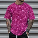 Mens 3D Sequin Short Sleeve Performance Shirt 1 | PricZone Mens 3D Sequin Short Sleeve Performance Shirt 1 | PricZone