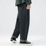 Baggy Wide Leg Mens Jeans   Korean Fashion 5 | PricZone