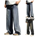 Mens Vintage Baggy Retro Washed Workwear Jeans 6 | PricZone
