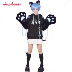 Hoodie with Bag and Cat Paw Gloves 1 | PricZone