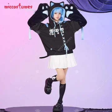 Hoodie with Bag and Cat Paw Gloves 2 | PricZone