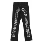 Mens Dark Embroidered Hip Hop Jeans 4 | PricZone