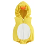 Newborn Baby 3D Animal Duck Hooded Romper Costume 3 | PricZone