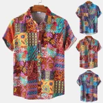 Mens Casual Hawaiian Printed Short Sleeve Shirt 1 | PricZone