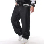 Mens Fashion Baggy Wide Leg Jeans Streetwear 2 | PricZone