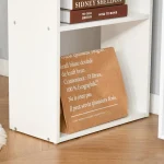 Compact White Writing Desk with 4 Cubby Shelves 2 | PricZone