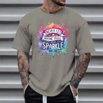 Mens O Neck Short Sleeve Streetwear Tee 5 | PricZone