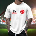 Mens Summer Sports Print Short Sleeve T Shirt 4 | PricZone