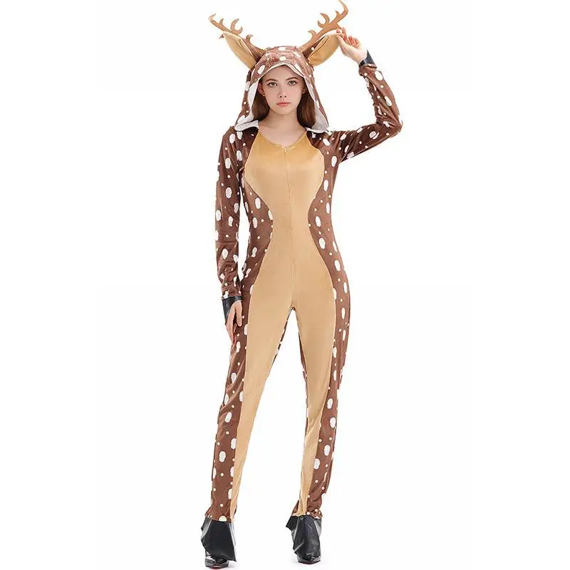 Reindeer Christmas Hoodie Pajama Adult Jumpsuit 3 | PricZone Reindeer Christmas Hoodie Pajama Adult Jumpsuit 3 | PricZone