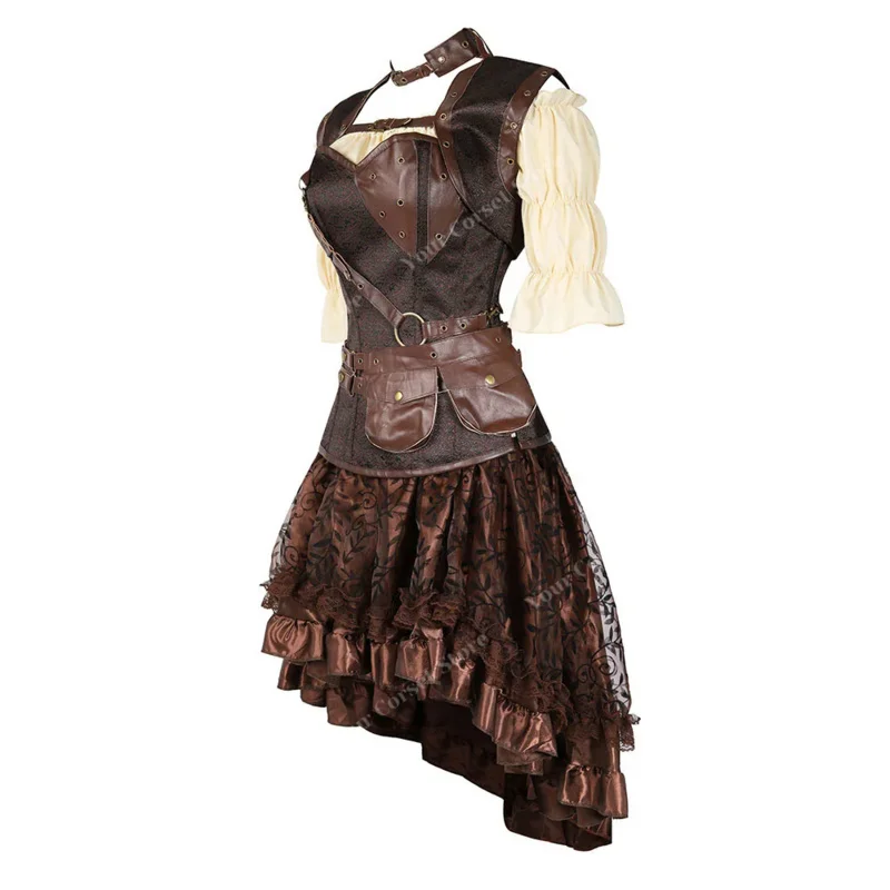Steampunk Pirate Corset Dress Plus Size Costume 2 | PricZone Steampunk Pirate Corset Dress Plus Size Costume 2 | PricZone