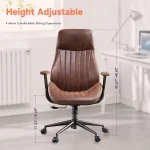 Ergonomic Office Chair with Lumbar Support   Dark Brown 2 | PricZone