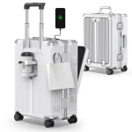 AirlineApproved 22 Inch Carry On Suitcase White 1 | PricZone Airline Approved 22 Inch Carry On Suitcase White 1 | PricZone