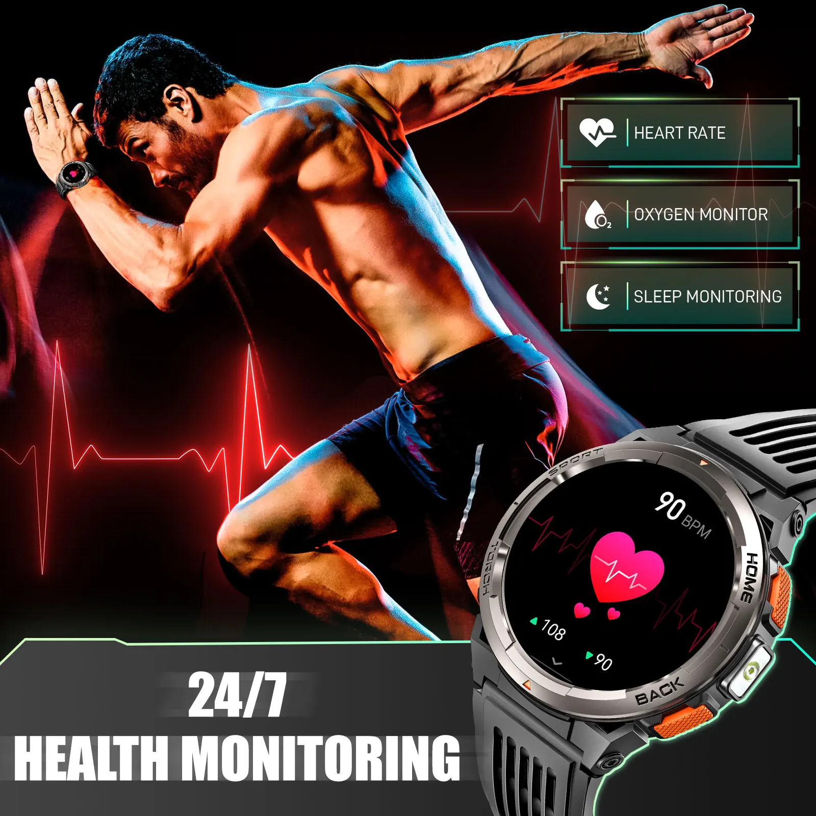 EIGIIS 145Inch Waterproof Sports Smartwatch 6 | PricZone EIGIIS 145 Inch Waterproof Sports Smartwatch 6 | PricZone