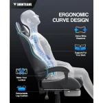 Ergonomic Polar White Reclining Office Gamer Chair 4 | PricZone