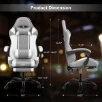 Big and Tall Gaming Chair with Footrest   Ergonomic Comfort 6 | PricZone