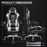 GTPLAYER Gaming Chair with Footrest and Lumbar Support 2 | PricZone GTPLAYER Gaming Chair with Footrest and Lumbar Support 2 | PricZone
