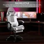 Big and Tall Gaming Chair with Footrest   Ergonomic Comfort 2 | PricZone