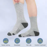 Middle Length Striped Socks   6 Pairs 5 | PricZone