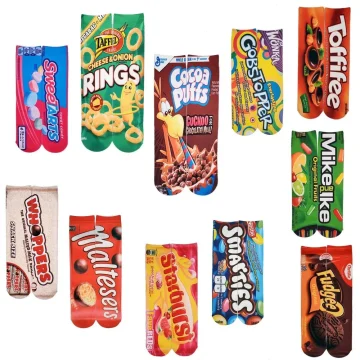 Creative 3D Snack Print Long Socks 1 | PricZone