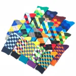 Colorful Pattern Crew Dress Socks 5 Pairs 2 | PricZone