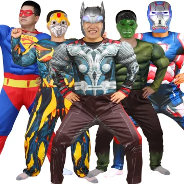Movie Anime Muscle Superhero Costume with Mask 1 | PricZone