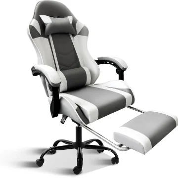 Big and Tall Gaming Chair with Footrest   Ergonomic Comfort 1 | PricZone