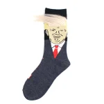 Donald Trump Spoof Funny Socks 3D Crew 5 | PricZone