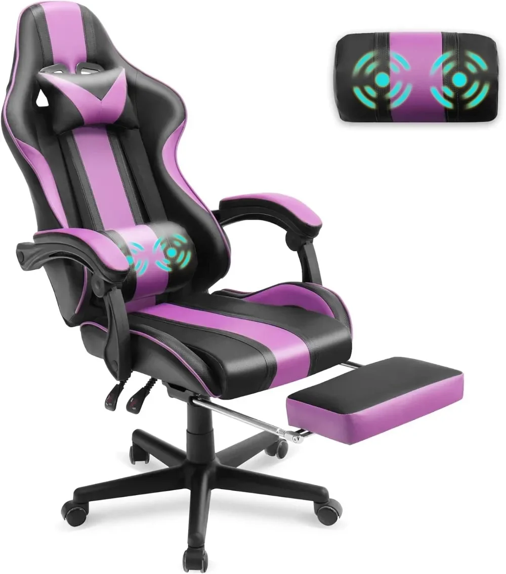 Ergonomic Blue Gaming Chair with Footrest 6 | PricZone Ergonomic Blue Gaming Chair with Footrest 6 | PricZone