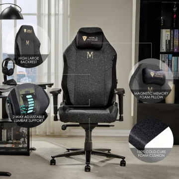 Gaming Chair Ergonomic PC Game Chair  Lumbar Support Headrest 4D Armrests Computer Chair Big and Tall Comfortable Large 2 | PricZone