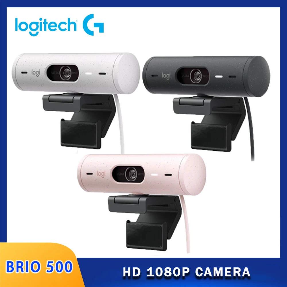Logitech BRIO 500 Webcam Full HD 1080p with Light Correction 1 | PricZone Logitech BRIO 500 Webcam Full HD 1080p with Light Correction 1 | PricZone