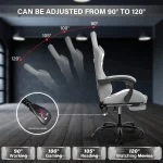 Big and Tall Gaming Chair with Footrest   Ergonomic Comfort 4 | PricZone