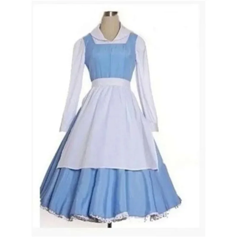 Belle Blue Maid Dress Cosplay Costume 4 | PricZone Belle Blue Maid Dress Cosplay Costume 4 | PricZone