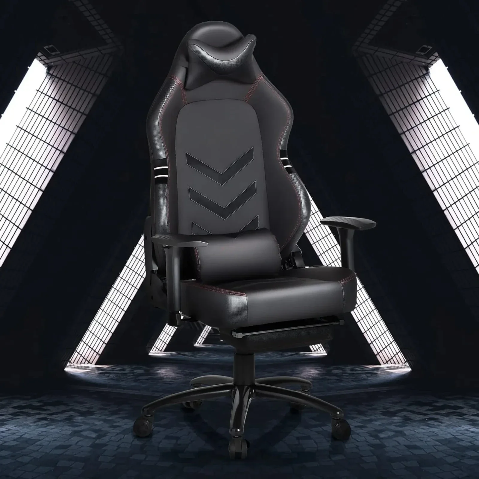 Big and Tall Gaming Chair with Footrest 350lbs 1 | PricZone Big and Tall Gaming Chair with Footrest 350lbs 1 | PricZone